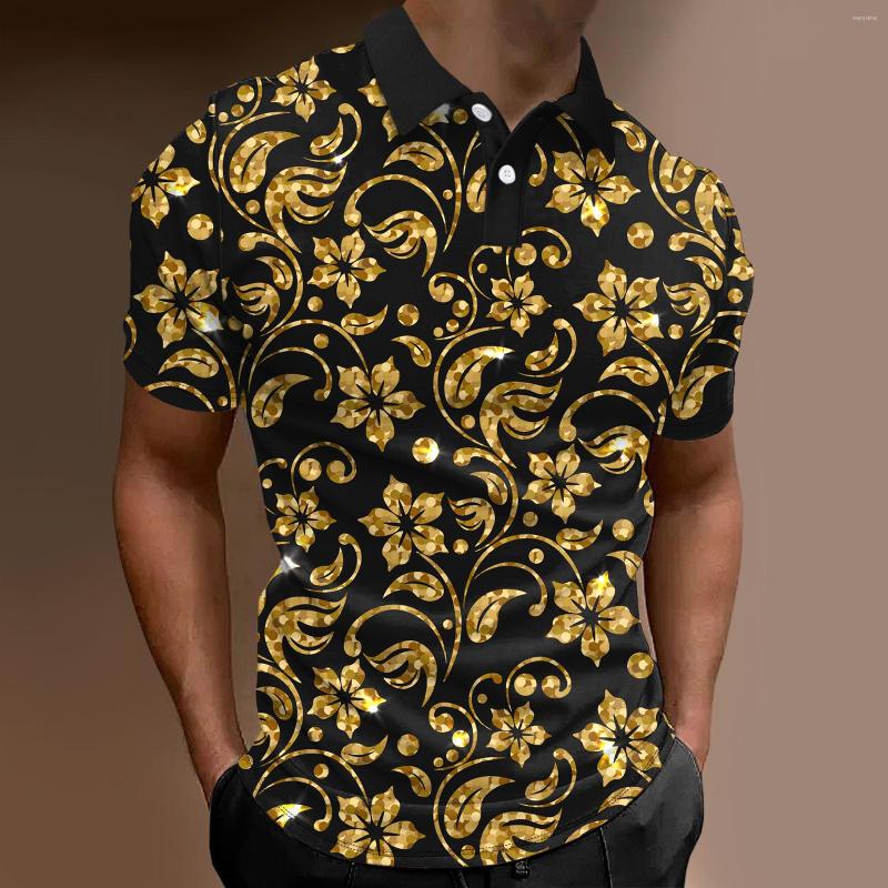 Men' Polos Fashion Luxury Baroque Polo Shirts Men Short Sleeve Shirt Summer Designer Clothes Button Lapel Handsome Male T Chemise, Yellow
Men' Polos Fashion Luxury Baroque Polo Shirts Men Short Sleeve Shirt Summer Designer Clothes Button Lapel Handsome Male T Chemise, Yellow