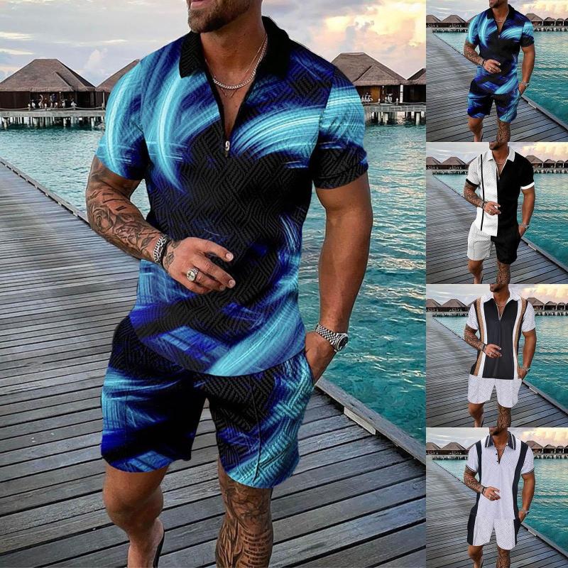 Men's Tracksuits 3D Print Summer Men's Sportswear Suit Fitness Fashion Sports Zipper V-Neck Short-Sleeved Polo Shirt Shorts Sets Blusa, Red-b
Men's Tracksuits 3D Print Summer Men's Sportswear Suit Fitness Fashion Sports Zipper V-Neck Short-Sleeved Polo Shirt Shorts Sets Blusa, Red-b