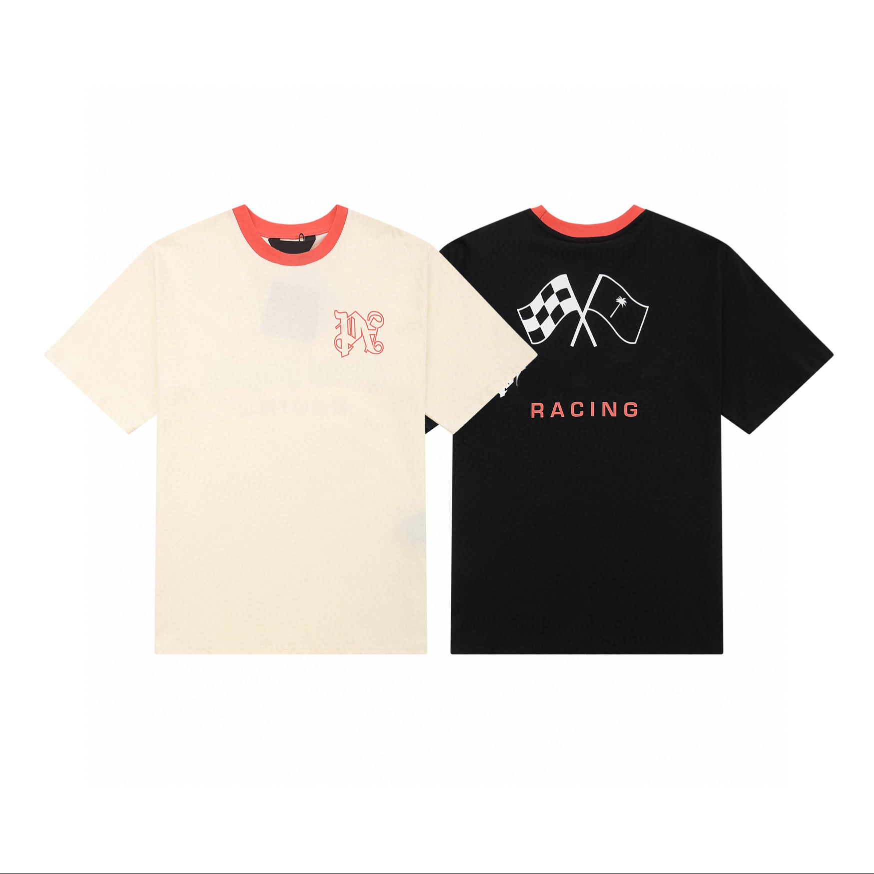 Men's Plus Tees & Polos Round neck embroidered and printed polar style summer wear with street pure cotton rq2rfd