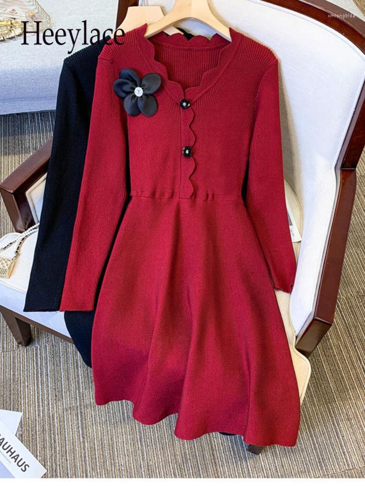 Casual Dresses Fall Winter Luxury Knitted Sweater Office Ladies Elegant France Vintage Fragrance High Waist A-line Knitting Dress 4XL, Picture
Casual Dresses Fall Winter Luxury Knitted Sweater Office Ladies Elegant France Vintage Fragrance High Waist A-line Knitting Dress 4XL, Picture
