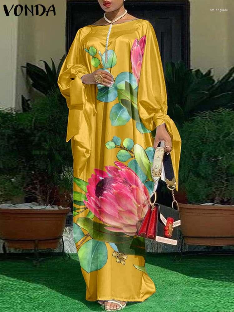 Casual Dresses VONDA Elegant Maxi Dress 2023 Summer Women O-Neck Long Sleeve Sundress Floral Printed Bow Satin Pleated Party Robe, Black
Casual Dresses VONDA Elegant Maxi Dress 2023 Summer Women O-Neck Long Sleeve Sundress Floral Printed Bow Satin Pleated Party Robe, Black