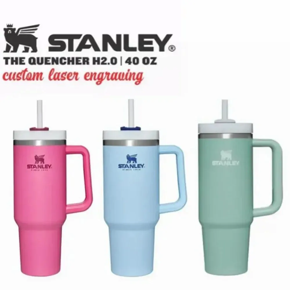 40OZ Stanley Cups H2.0 With LOGO Adventure Quencher 2nd Generation Tumblers Handle Lids And Straws Car Mugs vacuum Insulated Drinking Water Bottle 0521, Multi-color
40OZ Stanley Cups H2.0 With LOGO Adventure Quencher 2nd Generation Tumblers Handle Lids And Straws Car Mugs vacuum Insulated Drinking Water Bottle 0521, Multi-color
