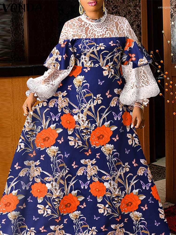 Casual Dresses VONDA Women Bohemian Maxi Dress 2023 Summer Long Lantern Sleeve Floral Printed Robe Femme Pleated Lace Patchwork Party, Orange
Casual Dresses VONDA Women Bohemian Maxi Dress 2023 Summer Long Lantern Sleeve Floral Printed Robe Femme Pleated Lace Patchwork Party, Orange