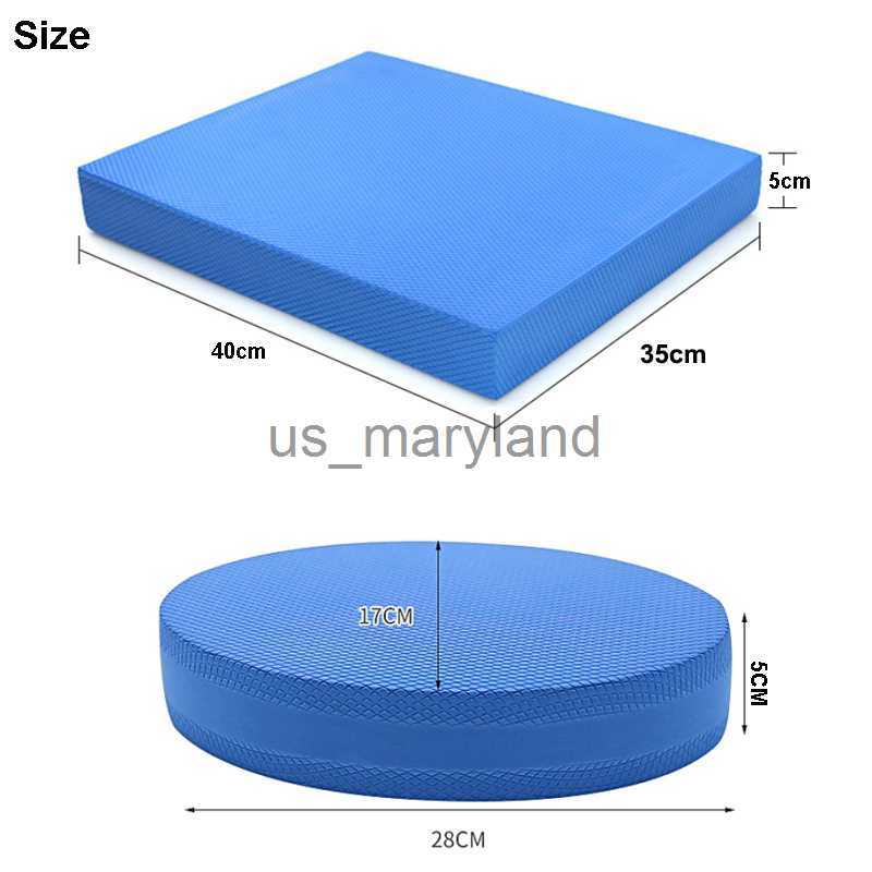 Yoga Mats 30*40cm TPE Mat Soft Balance Pad Waterproof Cushion Trainer Gym Pilates Block Fitness Knee Pad 5cm Thickened Balance Board J230506