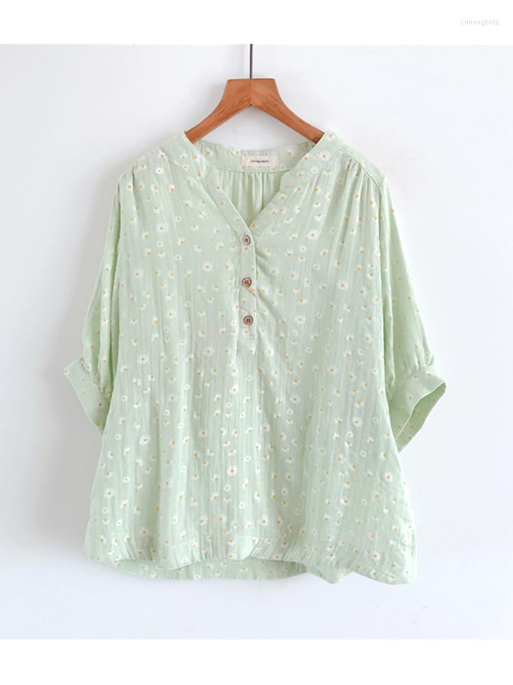 Women's Blouses 5 Colors -- Lamtrip Sweet Little Daisy Flowers Print Soft Cotton Yarn Short Lantern Sleeve Stand Collar Shirt Top 2023, Beige
Women's Blouses 5 Colors -- Lamtrip Sweet Little Daisy Flowers Print Soft Cotton Yarn Short Lantern Sleeve Stand Collar Shirt Top 2023, Beige
