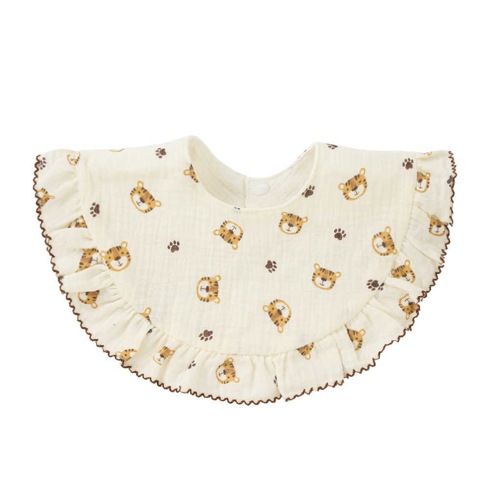 Bibs Cloths New feeding Drool lace flower baby Saliva towel soft cotton Burp fabric suitable for newborns and young children bib Korean style G220605 