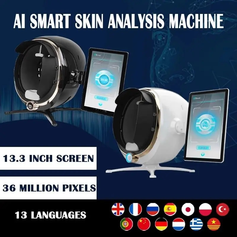 NEW 3D Magic Mirror Skin Analyzer Machine, Advanced Beauty Face and Skin Analyzing Equipment, Elight Technology for Professional Skin Care Analysis