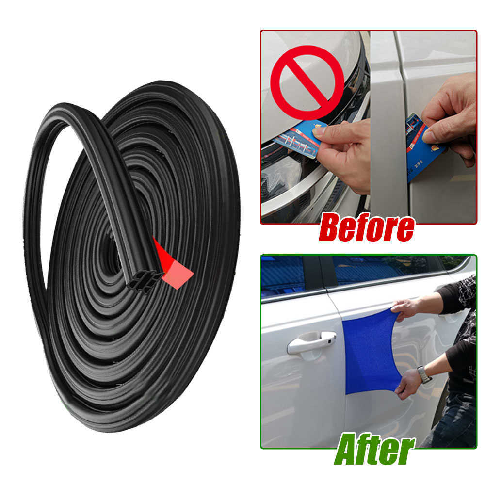 New 5meter Car Door Rubber Seal Strip Auto Protector 3 Layer Sealing Strips Rubber Seal Car Trunk Hood Sealant Sound Insulation