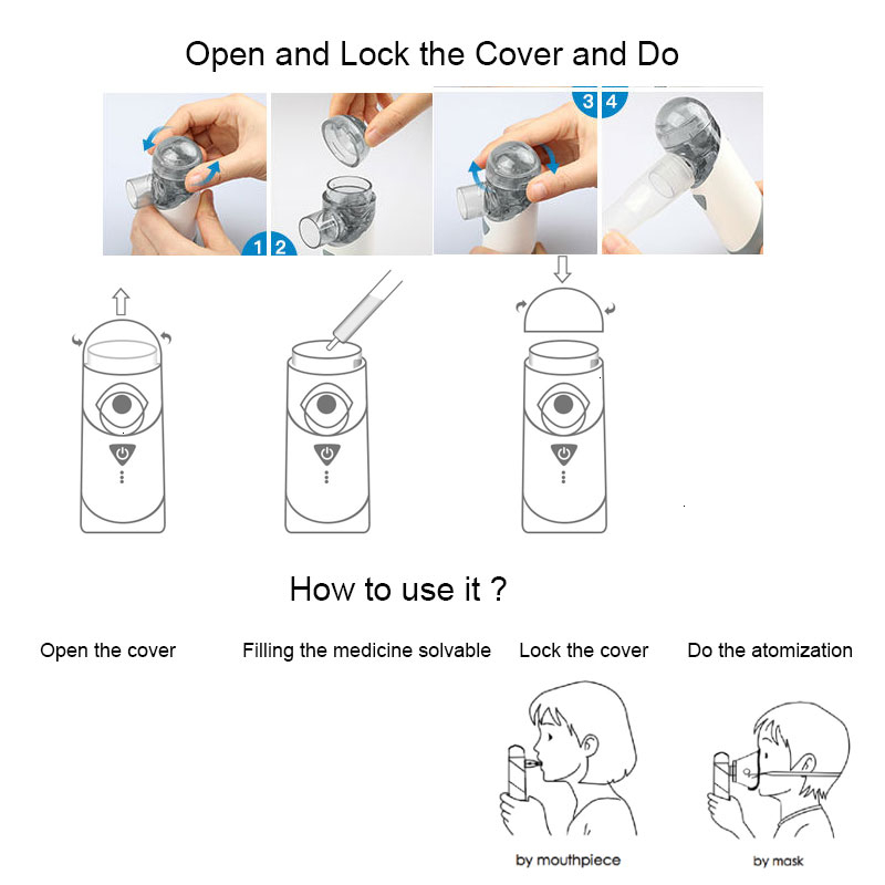 Other Health Beauty Items JianYouCare Mesh Nebulizer Portable Silent Atomizer Rechargeable USB Inhaler Baby Waterproof Asthma inhalator for kids 23060