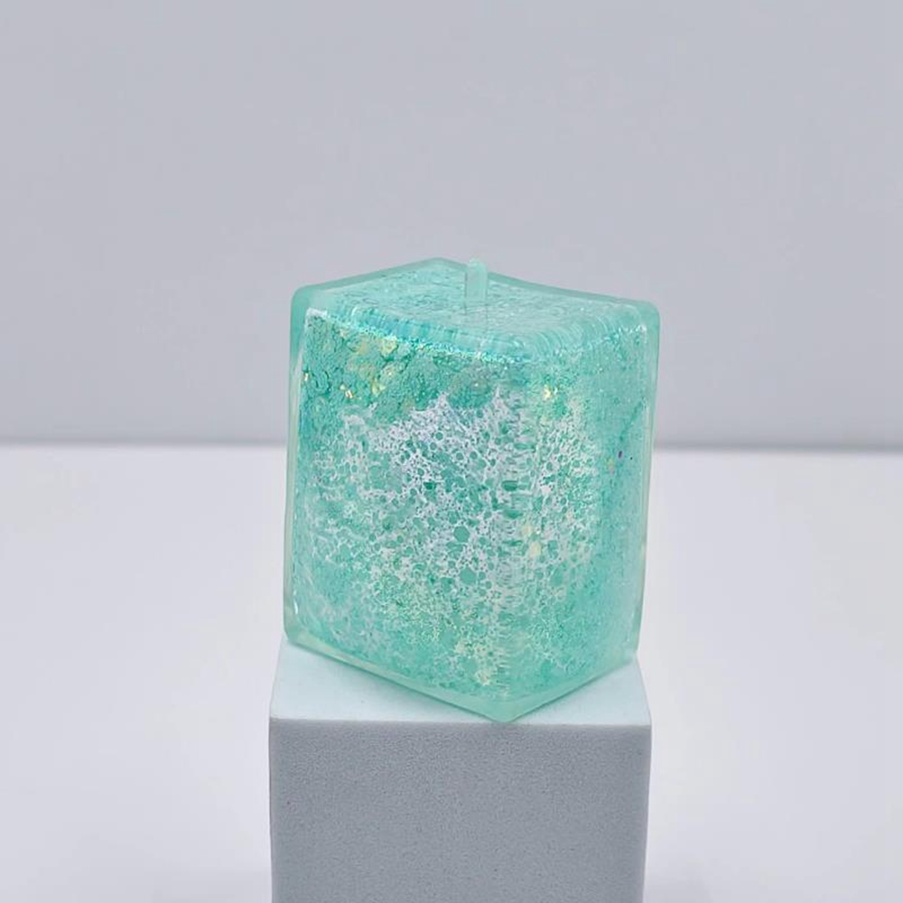 Giltter Ice Cube Slow Rising Mochi Figet Toys Funny Decompression Vent Squeeze Ball Gift Squishy Squeeze Stress Reliever Fidgets Sensory Toy 2106