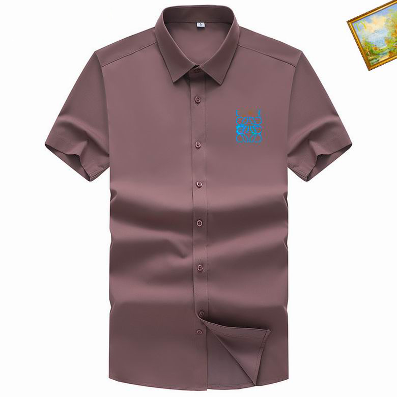 Luxury Designer Mens Casual Shirt Mens Classic Mix and Match Checker Print Fashion Brand Spring Summer Polo Neck Short Sleeve Embroidered Business Shirt Loewes, Indianred
Luxury Designer Mens Casual Shirt Mens Classic Mix and Match Checker Print Fashion Brand Spring Summer Polo Neck Short Sleeve Embroidered Business Shirt Loewes, Indianred