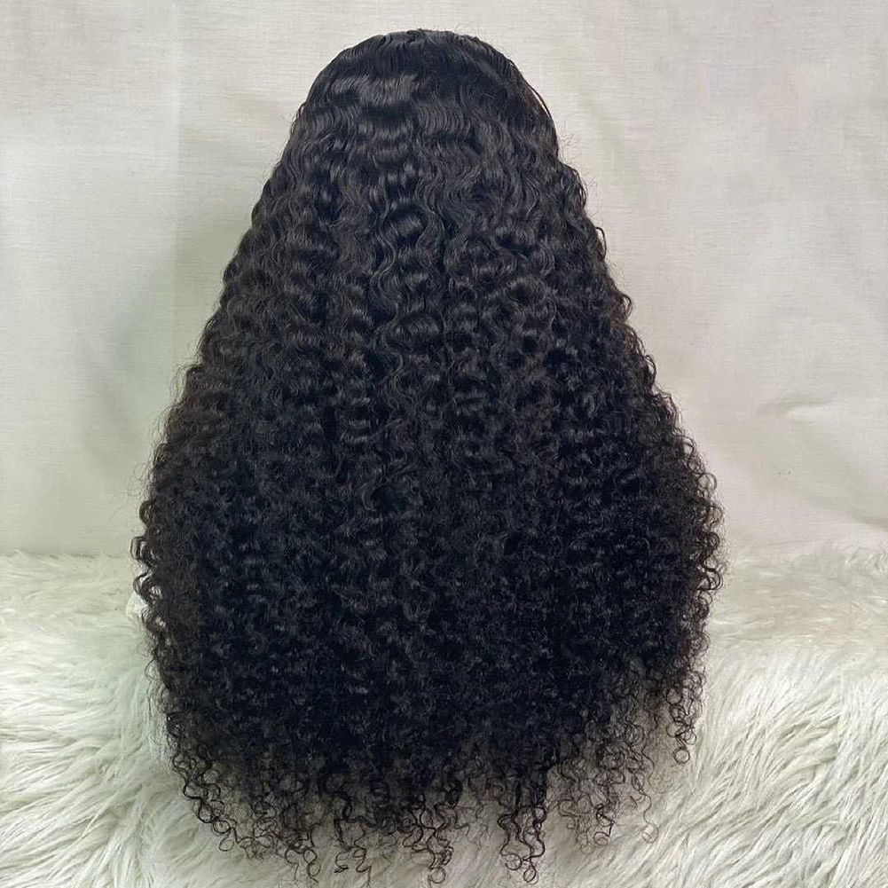 Brazilian 13x4 Deep Wave Frontal Wig HD Transparent Lace Frontal Wig Water Wave Lace Front Wig Curly Wig Synthetic For Women