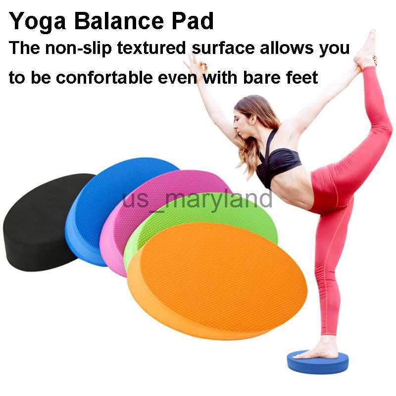 Yoga Mats 30*40cm TPE Mat Soft Balance Pad Waterproof Cushion Trainer Gym Pilates Block Fitness Knee Pad 5cm Thickened Balance Board J230506