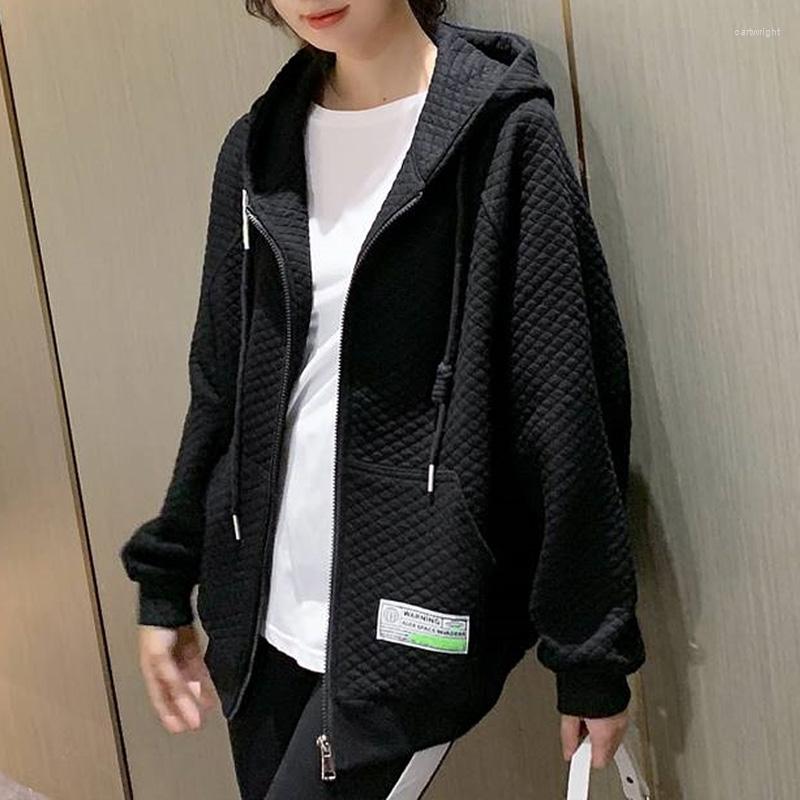 Women's Hoodies Autumn Solid Oversized Waffle Women Zipper Coats Sportswear Female Thin Sweatshirt Hoody Cardigan Jacket Clothes, Shanh 5585 hei
Women's Hoodies Autumn Solid Oversized Waffle Women Zipper Coats Sportswear Female Thin Sweatshirt Hoody Cardigan Jacket Clothes, Shanh 5585 hei