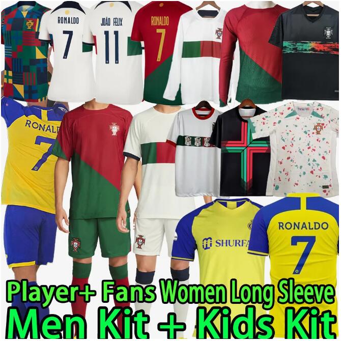 Al Nassr FC soccer jerseys 2023 Portugal CR7 MEN SET KIDS KIT WOMEN Player version Ronaldo long sleeve BERNARDO JOAO FELIX Al-Nassr 2022 football shirt 22 23 24 Uniform
Al Nassr FC soccer jerseys 2023 Portugal CR7 MEN SET KIDS KIT WOMEN Player version Ronaldo long sleeve BERNARDO JOAO FELIX Al-Nassr 2022 football shirt 22 23 24 Uniform