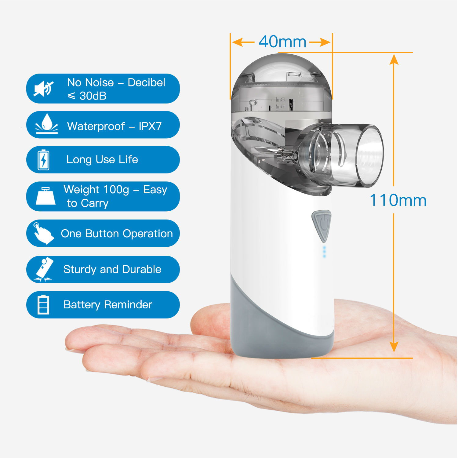 Other Health Beauty Items JianYouCare Mesh Nebulizer Portable Silent Atomizer Rechargeable USB Inhaler Baby Waterproof Asthma inhalator for kids 23060