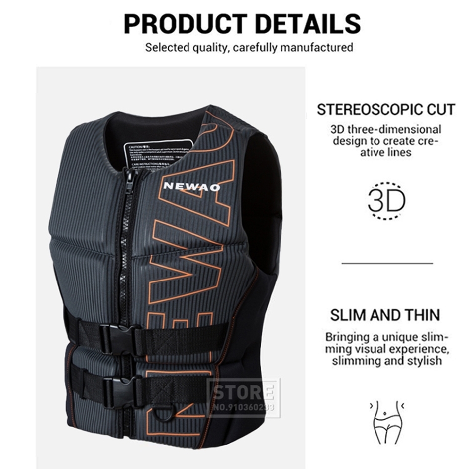 Life Vest Buoy Life Vest Adults Surf Vest Kayak Wakeboard Motorboats Raft Rescue Boat Ski Water Sports Swimming Drifting Rescue Life Jacket 230603