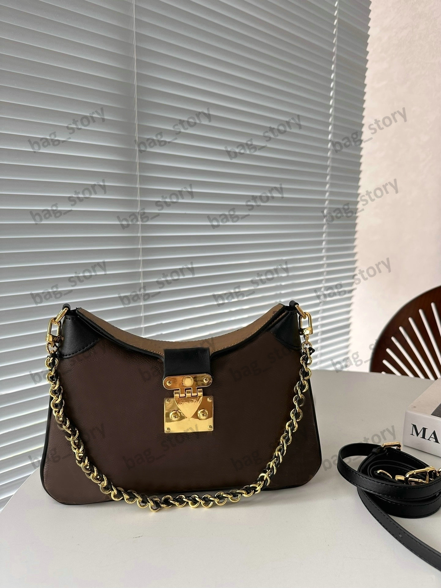 M46659 TWINNY Bag Autres Womens Designer Hobo Toiles Monograms Handbags Luxurys Hobos Shoulder bag with S-lock Underarm Purse Crossbody Braided Chain Handle Bags
M46659 TWINNY Bag Autres Womens Designer Hobo Toiles Monograms Handbags Luxurys Hobos Shoulder bag with S-lock Underarm Purse Crossbody Braided Chain Handle Bags