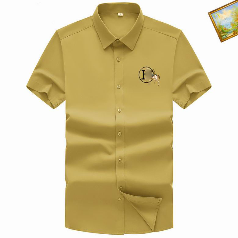 Luxury Designer Mens Casual Shirt Mens Classic Mix and Match Checker Print Fashion Brand Spring Summer Polo Neck Short Sleeve Embroidered Business Shirt Hermse, Indianred
Luxury Designer Mens Casual Shirt Mens Classic Mix and Match Checker Print Fashion Brand Spring Summer Polo Neck Short Sleeve Embroidered Business Shirt Hermse, Indianred