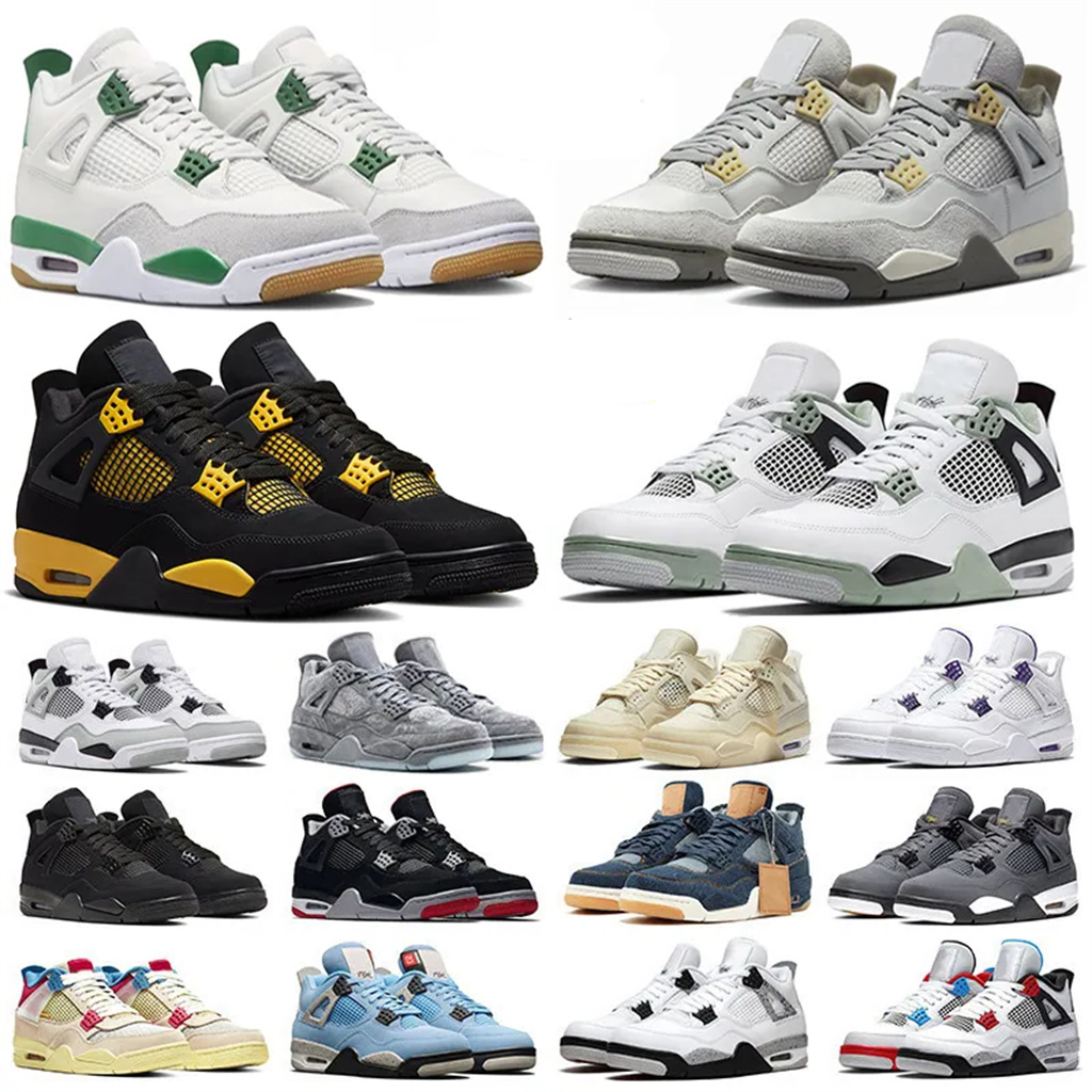 Top Jumpman 4 4s Men Women design Basketball Shoes Pink white guava ice oreo sail noir metallic purple black Cat bred Shimmer Cactus jack, Color#1
Top Jumpman 4 4s Men Women design Basketball Shoes Pink white guava ice oreo sail noir metallic purple black Cat bred Shimmer Cactus jack, Color#1