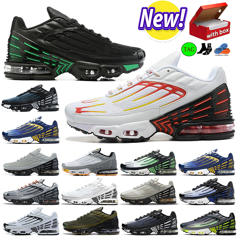 with box tn plus tuned 3 tns tnplus running shoes for men women shoe tn3 triple white Black leather Unity Olive Green Black Aqua Blue mens trainers sneakers discount, Sku-12(40-46)
with box tn plus tuned 3 tns tnplus running shoes for men women shoe tn3 triple white Black leather Unity Olive Green Black Aqua Blue mens trainers sneakers discount, Sku-12(40-46)