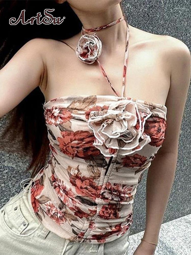 Women' Tanks Floral Halter Top Pin Up Backless Sexy Holiday Mini Vest Women Bohemian Beach Folds Camisole Korean Tank ASVE86746, Picture shown
Women' Tanks Floral Halter Top Pin Up Backless Sexy Holiday Mini Vest Women Bohemian Beach Folds Camisole Korean Tank ASVE86746, Picture shown