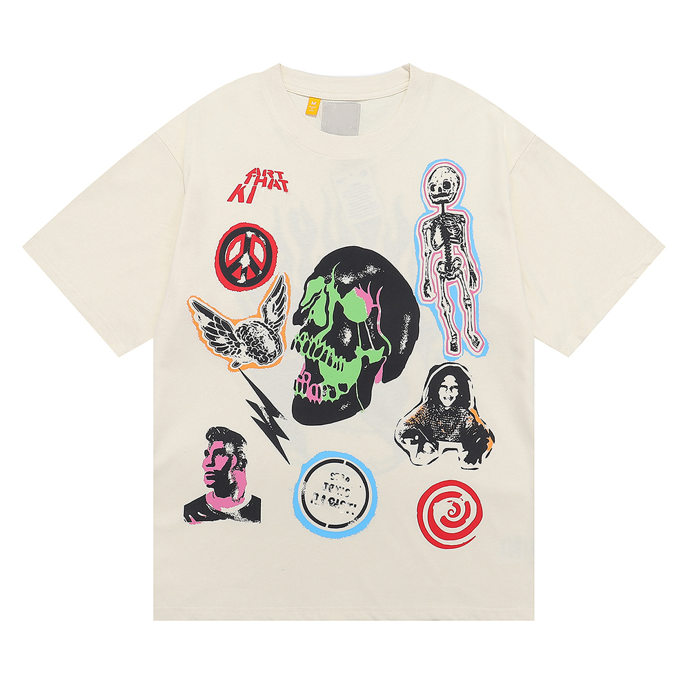 Designer 2023 Men's T-shirt Skull Head Print High American Street Women's Sleeve Top High Quality Cotton Top Sizes in Europe and America
Designer 2023 Men's T-shirt Skull Head Print High American Street Women's Sleeve Top High Quality Cotton Top Sizes in Europe and America