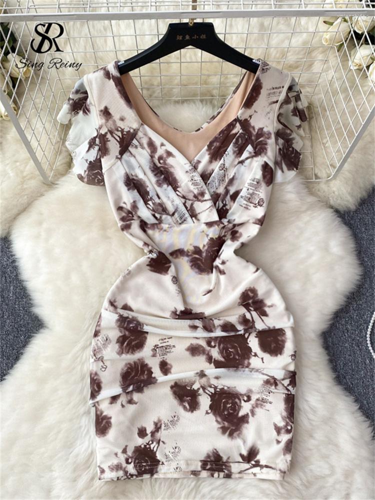 Casual Dresses SINGREINY American Retro Mini Dress V Neck Flying Sleeves Rose Print Ruched Women Sexy Slim Bodycon Evening Party Short, Black
Casual Dresses SINGREINY American Retro Mini Dress V Neck Flying Sleeves Rose Print Ruched Women Sexy Slim Bodycon Evening Party Short, Black