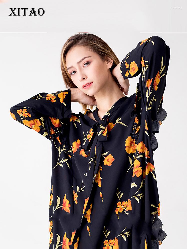 Casual Dresses XITAO Europe Fashion Women 2023 Spring Stand Collar Full Sleeve Loose Dress Female Print Bow Mid-calf ZLL1512, Black zll1512-f09
Casual Dresses XITAO Europe Fashion Women 2023 Spring Stand Collar Full Sleeve Loose Dress Female Print Bow Mid-calf ZLL1512, Black zll1512-f09