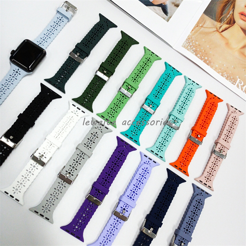 Lace Silicone Strap for Apple Watch Band 38mm 40mm 41mm 42mm 44mm 45mm 49mm Women Slim Thin Hollow-out Sport Wristband for iWatch Series Ultra 8 SE 7 6 5 4 3 2 1
Lace Silicone Strap for Apple Watch Band 38mm 40mm 41mm 42mm 44mm 45mm 49mm Women Slim Thin Hollow-out Sport Wristband for iWatch Series Ultra 8 SE 7 6 5 4 3 2 1