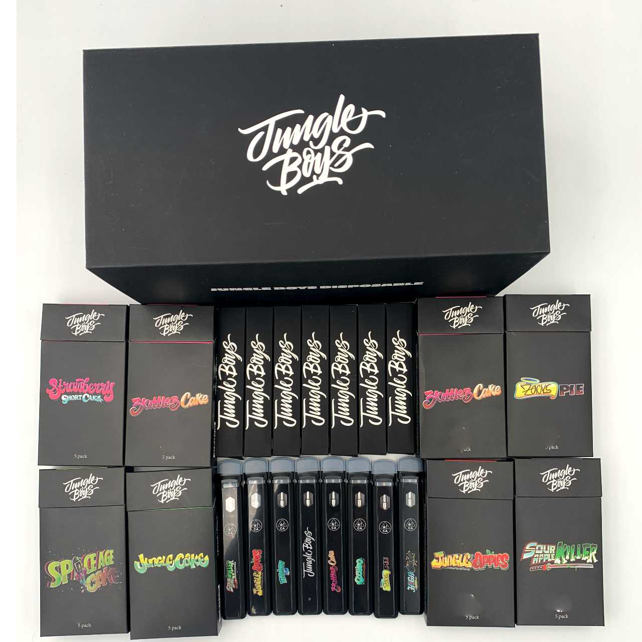 Coloful Jungle boysEmpty Disposable Vape Pens 10 Flavors Available 280mAh Battery Disposable E cigarettes With Packaging Box
Coloful Jungle boysEmpty Disposable Vape Pens 10 Flavors Available 280mAh Battery Disposable E cigarettes With Packaging Box