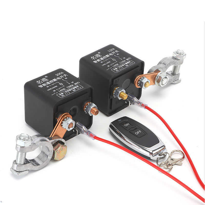 12V Universal Battery Switch Relay 120A/200A/250A Integrated Wireless Remote Control Disconnect Cut Off Isolator Master Switches