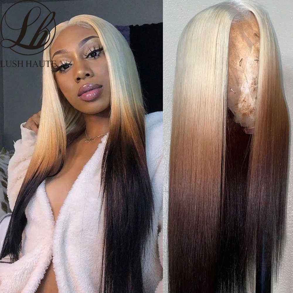 Nxy Straight 30Inch Synthetic 613 Blonde Color Wig Pre Plucked 13X4 Lace Front Honey Blonde Cosplay Wigs For Black Women 230524, Ombre color
Nxy Straight 30Inch Synthetic 613 Blonde Color Wig Pre Plucked 13X4 Lace Front Honey Blonde Cosplay Wigs For Black Women 230524, Ombre color