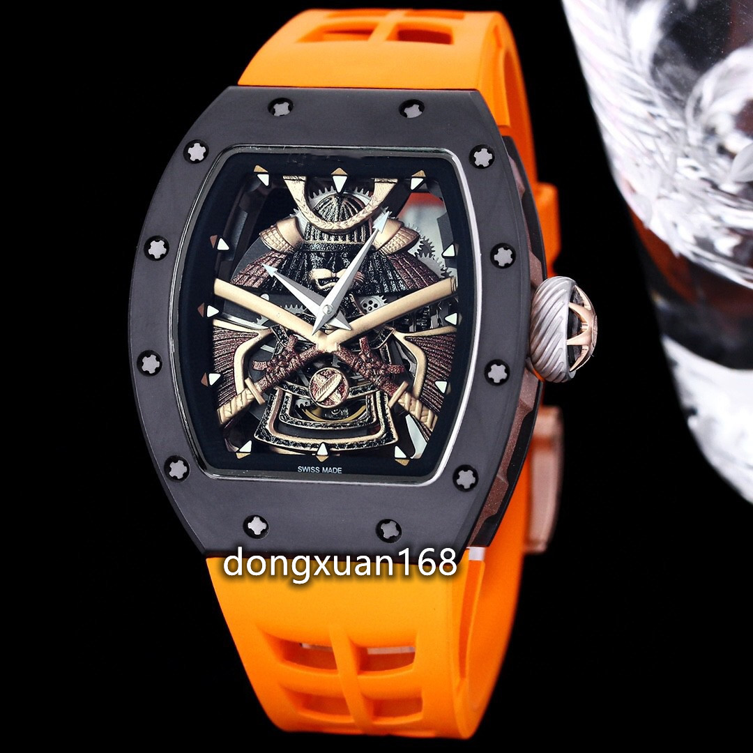ZY's RM047 watch features a pure hand-carved tourbillon sapphire crystal glass mirror ceramic case with a natural rubber strap, As shown
ZY's RM047 watch features a pure hand-carved tourbillon sapphire crystal glass mirror ceramic case with a natural rubber strap, As shown