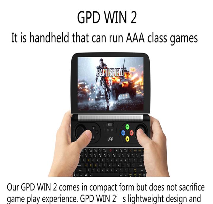 GPD WIN 2 Gamepad Tablet PC Intel Core m37Y30 Quad Core 60 Inch 1280720 Windows 10 8GB RAM 256GB ROM SSD Black7092984, Silver
GPD WIN 2 Gamepad Tablet PC Intel Core m37Y30 Quad Core 60 Inch 1280720 Windows 10 8GB RAM 256GB ROM SSD Black7092984, Silver