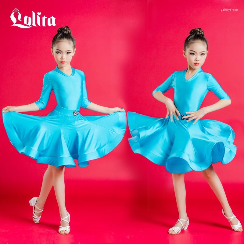 Stage Wear Juvenille Kids Junior Lace Latin Dress For Practice Competition Blue DNW091-GDF2170, Picture shown
Stage Wear Juvenille Kids Junior Lace Latin Dress For Practice Competition Blue DNW091-GDF2170, Picture shown