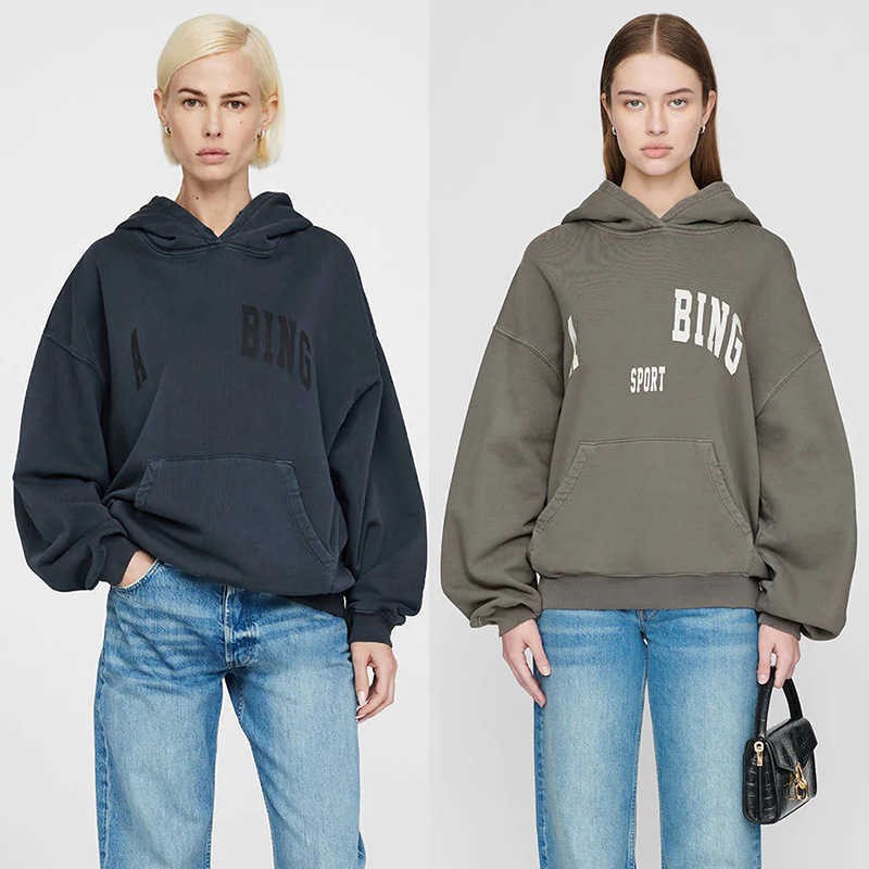 Plus Size Hoodies Sweatshirts Women Designer Hoodie Letter Print Wash Water Stir Fry Hooded Sweatshirt Snowflake Loose Pullover Sweater