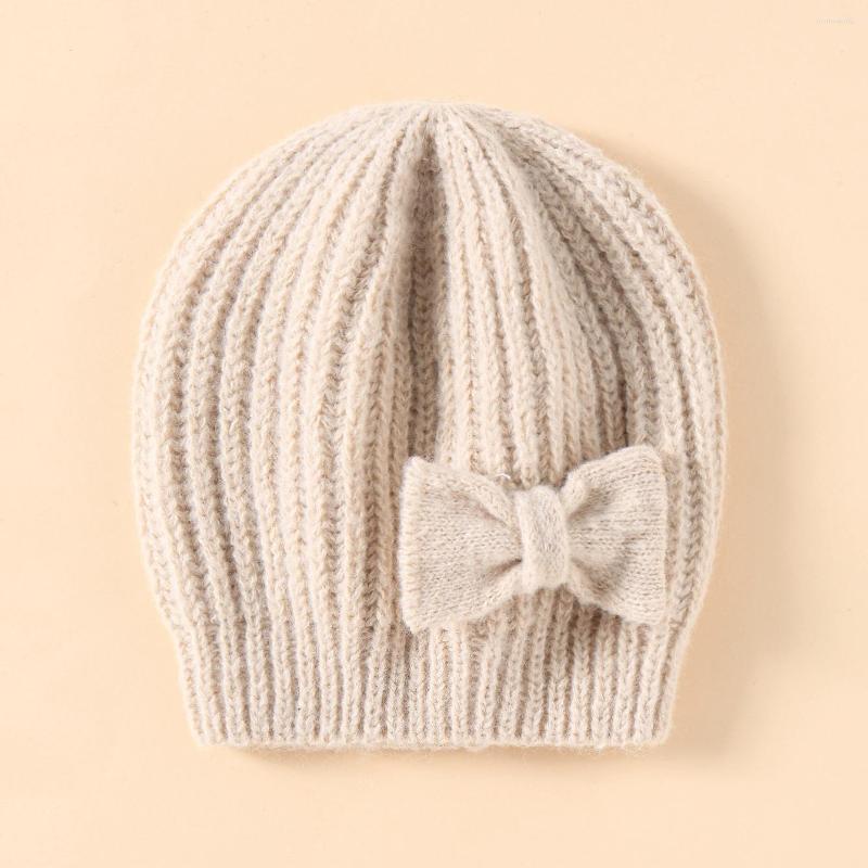 Berets Cute Bow Baby Hat Autumn Winter Warm Kniited Beanie Cap Elastic Kids Turban Solid Color Toddler Bonnet Beanies, White
Berets Cute Bow Baby Hat Autumn Winter Warm Kniited Beanie Cap Elastic Kids Turban Solid Color Toddler Bonnet Beanies, White