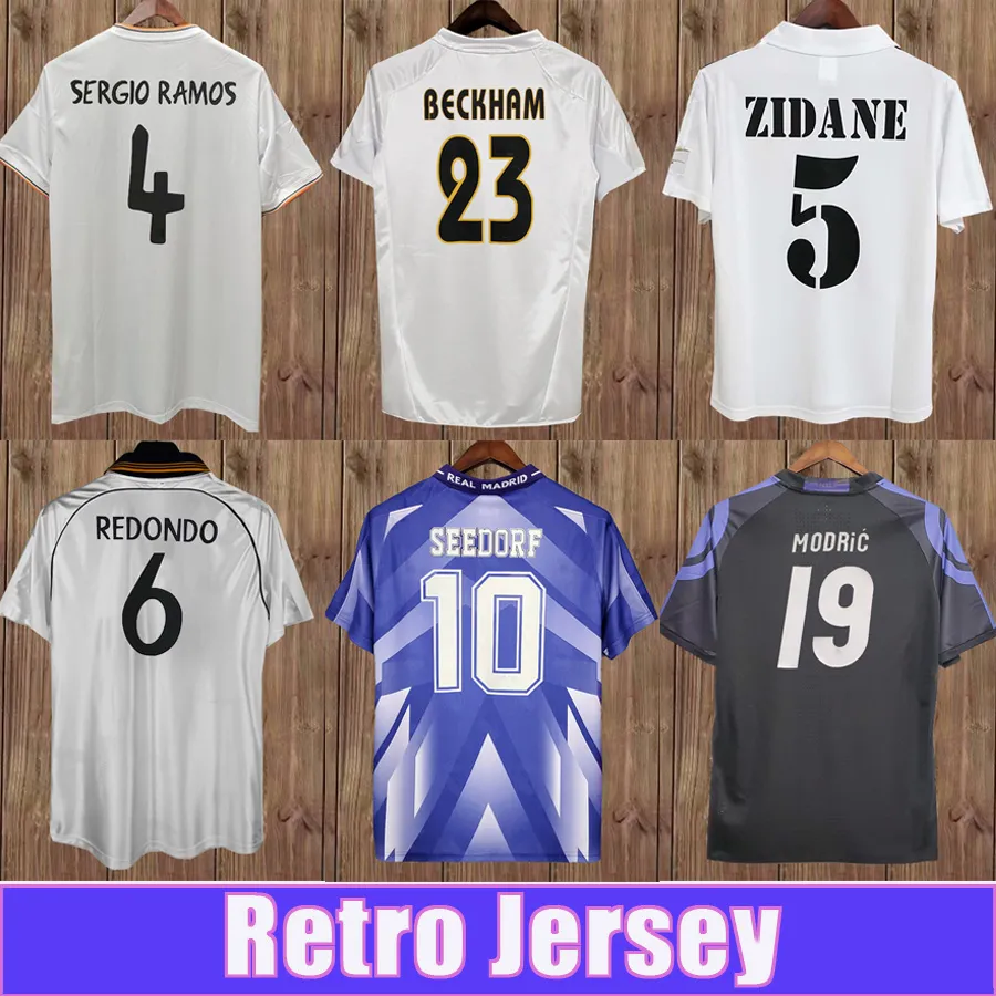 

REAL 98 99 RAUL BECKHAM Mens MADRIDS Retro Soccer Jerseys RonAldO ALONSO ZIDANE CANNAVARO R.CARLOS KAKA' SERGIO RAMOS Home Away Goalkeeper Football Shirt Uniforms, 2013 2014 home