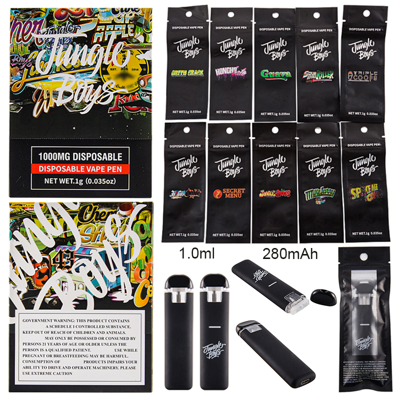 10 Flavo Jungle Boys Disposable Vape Pen Empty Rechargeable 1.0ml Device Pods USB Chargers Thick Oil 280MAH Battery Preheat Hardware E Cigarettes High Quantity Bar
10 Flavo Jungle Boys Disposable Vape Pen Empty Rechargeable 1.0ml Device Pods USB Chargers Thick Oil 280MAH Battery Preheat Hardware E Cigarettes High Quantity Bar