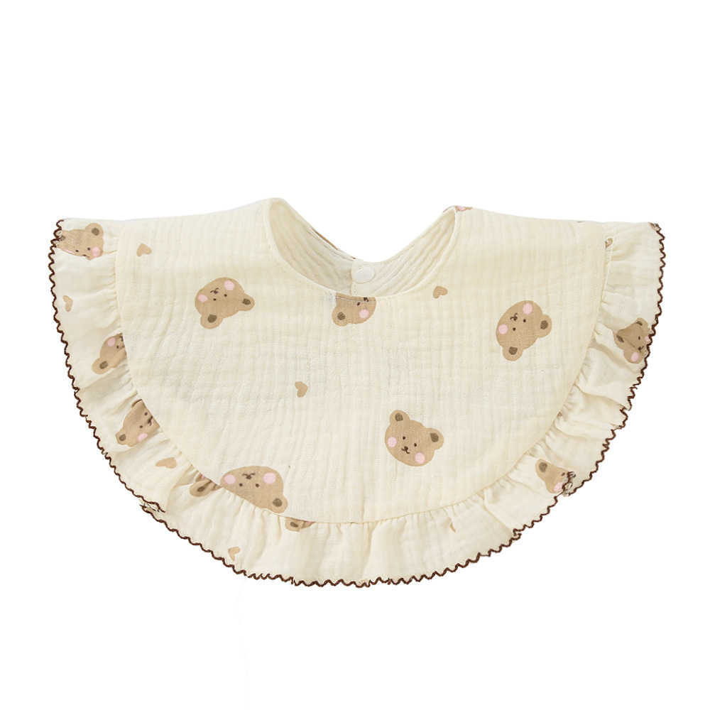 Bibs Cloths New feeding Drool lace flower baby Saliva towel soft cotton Burp fabric suitable for newborns and young children bib Korean style G220605 