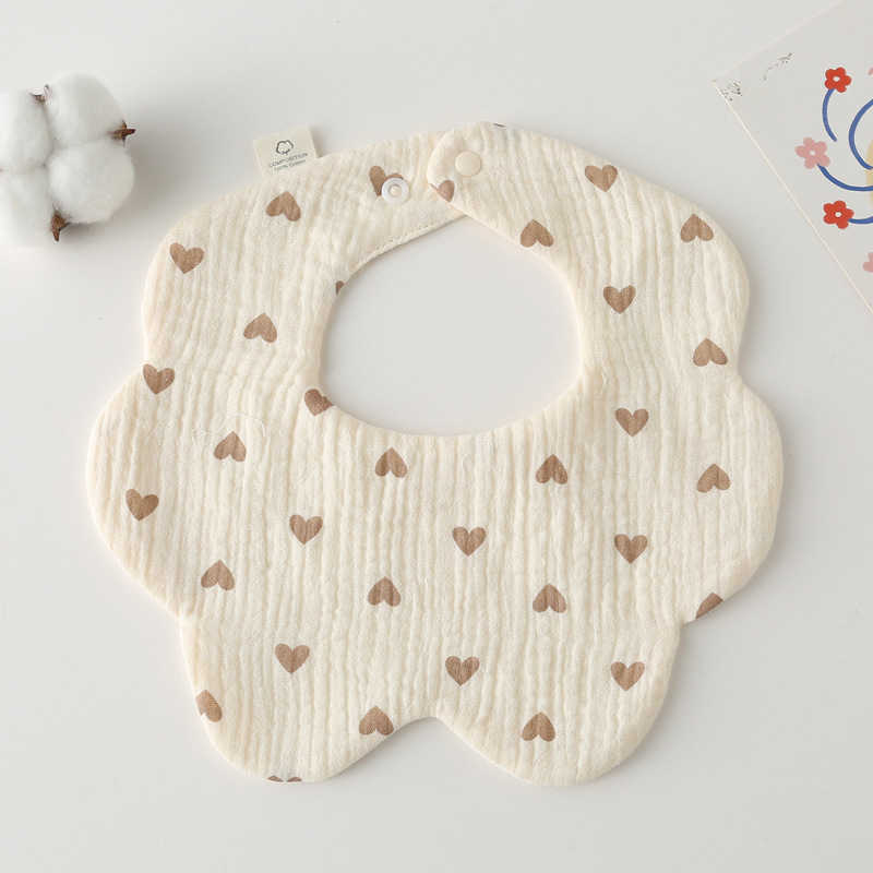 Bibs Burp Cloths Cotton solid color 360 flower newborn baby bib bab G220605 good
