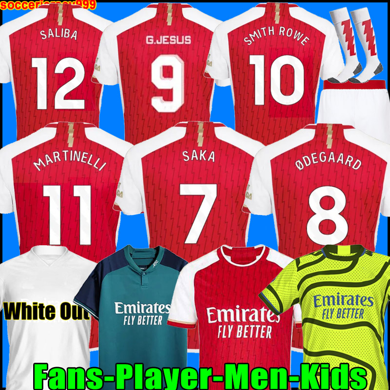 23 24 SAKA soccer jerseys Whiteout G. JESUS SMITH ROWE SALIBA Fans Player version MARTINELLI ODEGAARD THOMAS NKETIAH TIERNEY 2023 2024 football shirt Men Kids kit, 22/23 kids home + socks
23 24 SAKA soccer jerseys Whiteout G. JESUS SMITH ROWE SALIBA Fans Player version MARTINELLI ODEGAARD THOMAS NKETIAH TIERNEY 2023 2024 football shirt Men Kids kit, 22/23 kids home + socks