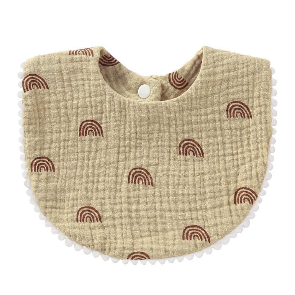 Bibs Thick cotton Gaussian absorbent baby lace bib newborn accessories Burp Cloths Bandana Scarf Stuff suitable for boys and girls G220605 good