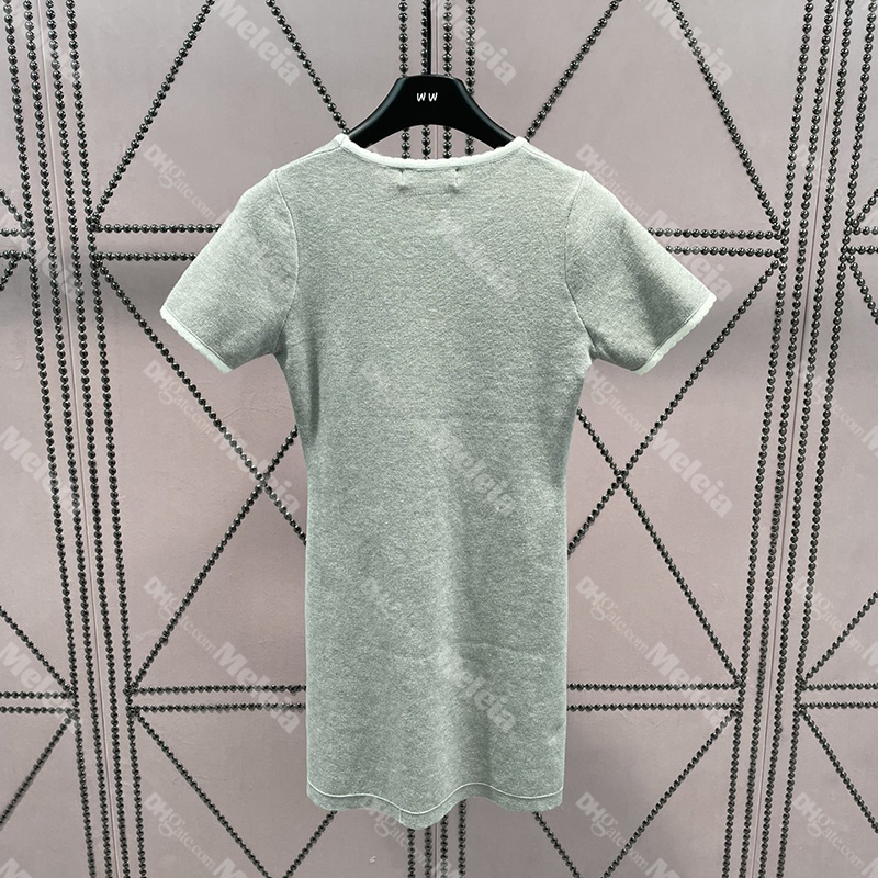 Knitted Short Sleeve Women Dress Grey Casual Ladies Dresses Womens High Waist Dresses, Gray
Knitted Short Sleeve Women Dress Grey Casual Ladies Dresses Womens High Waist Dresses, Gray