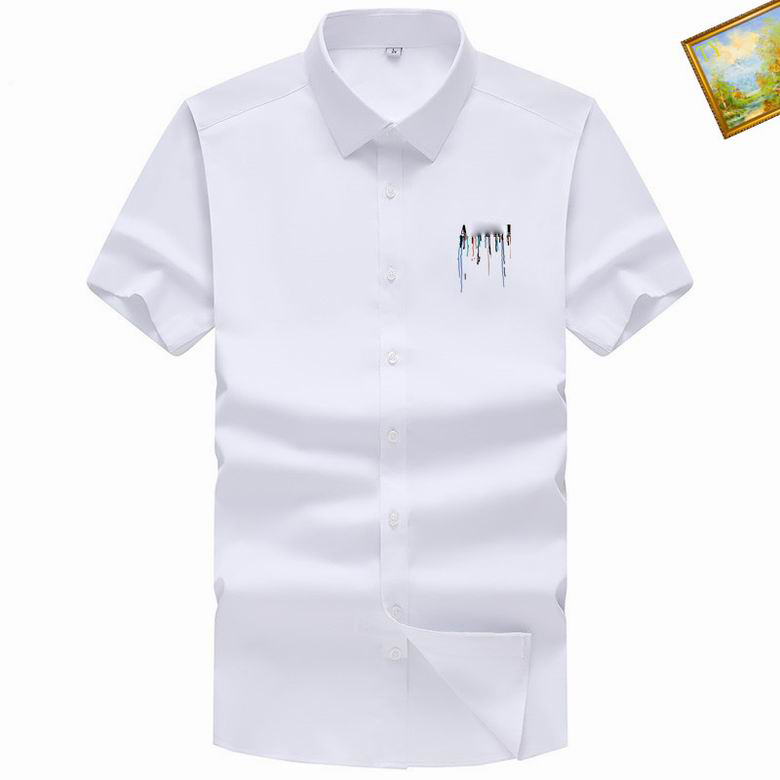 Luxury Designer Mens Casual Shirt Mens Classic Mix and Match Checker Print Fashion Brand Spring Summer Polo Neck Short Sleeve Embroidered Business Shirt, Indianred
Luxury Designer Mens Casual Shirt Mens Classic Mix and Match Checker Print Fashion Brand Spring Summer Polo Neck Short Sleeve Embroidered Business Shirt, Indianred