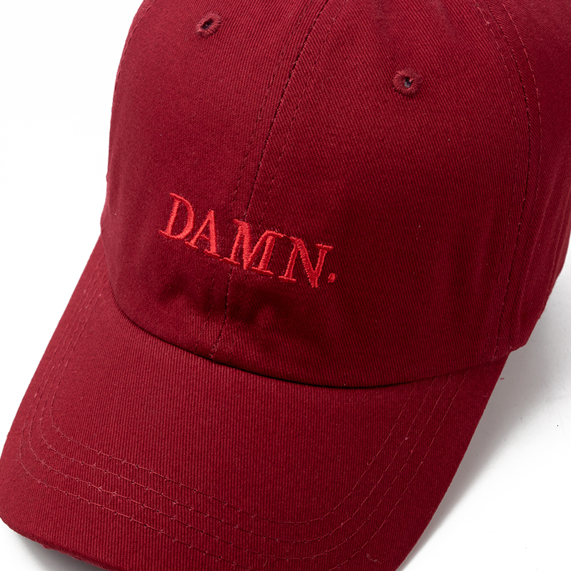 s High Quality Rapper Kendrick Lamar Damn Cap Embroidery DAMN Dad Hat Women Men Baseball Hip Hop Bone 230603