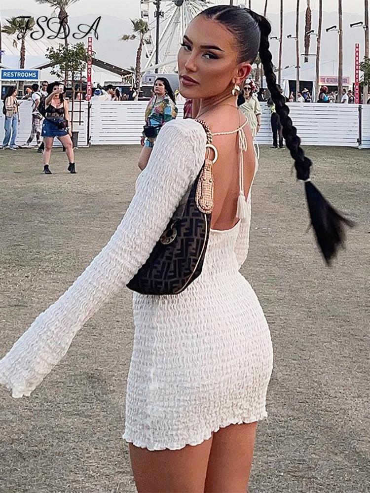 Casual Dresses FSDA 2023 Summer Autumn Backless Dress Bodycon Sexy Long Sleeve White Women Beach Party Club
Casual Dresses FSDA 2023 Summer Autumn Backless Dress Bodycon Sexy Long Sleeve White Women Beach Party Club