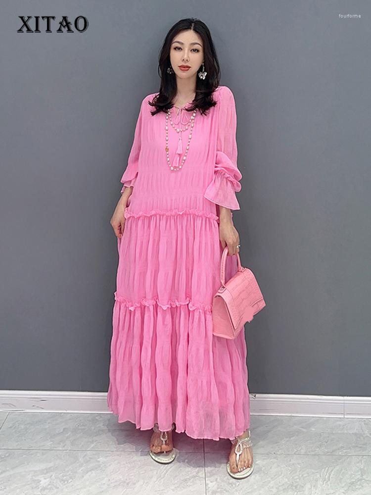 Casual Dresses XITAO Patchwork Solid Dress Women Korea 2023 Summer Arrival Personality Fashion Loose Ankle-length HQQ0180, White hqq0180
Casual Dresses XITAO Patchwork Solid Dress Women Korea 2023 Summer Arrival Personality Fashion Loose Ankle-length HQQ0180, White hqq0180