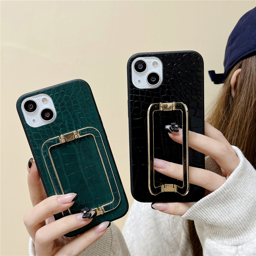 Luxury Leather Crocodile Texture Square Buckle Bracket Case For iPhone 11 12 13 14 Pro X XR XS Max 7 8 Plus Protective Cover
Luxury Leather Crocodile Texture Square Buckle Bracket Case For iPhone 11 12 13 14 Pro X XR XS Max 7 8 Plus Protective Cover